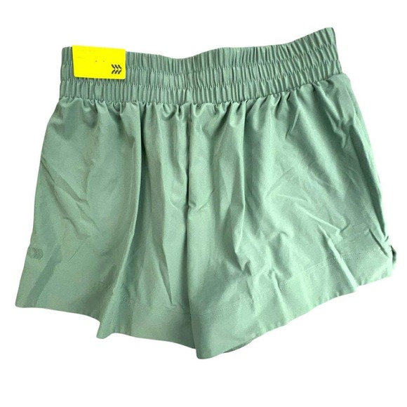 All in Motion‎ Woven Athletic Shorts Womens Adjustable Waist UPF 50+ Green NWT - Picture 2 of 15